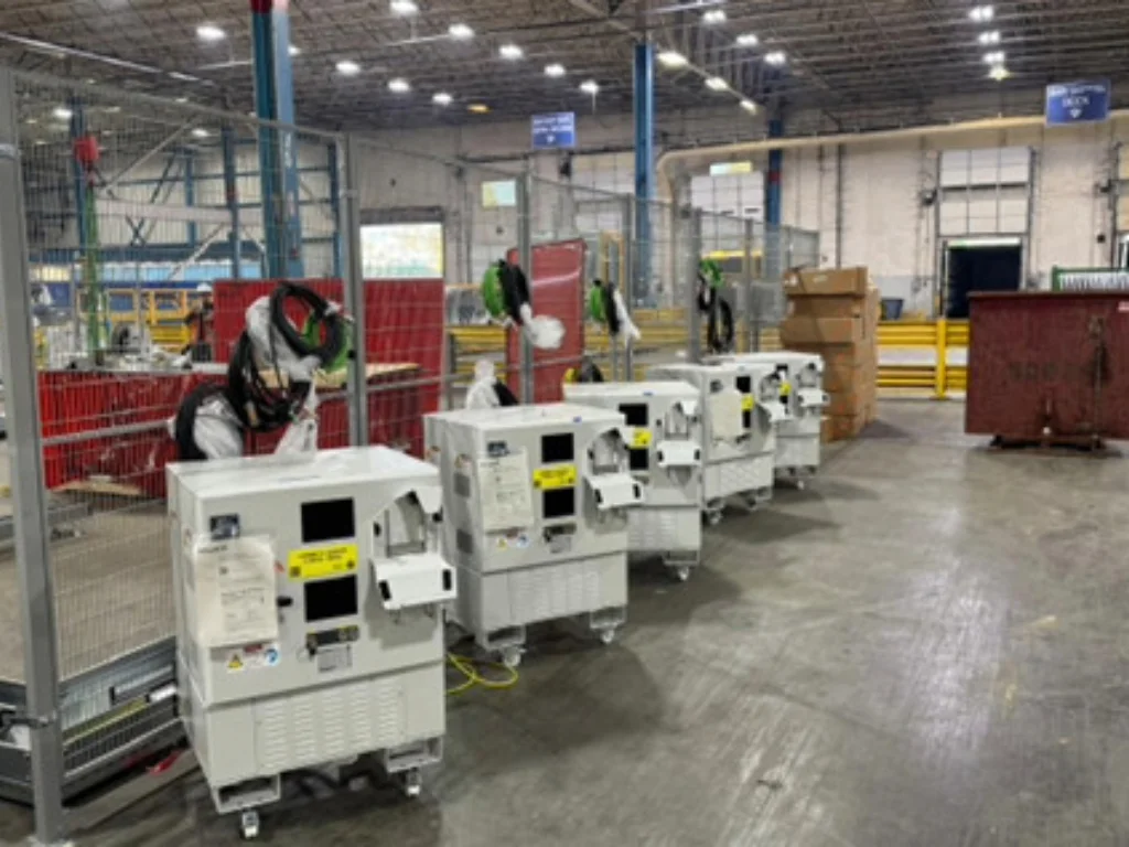 Automated production line setup for Gestamp including electrical installation and machine integration